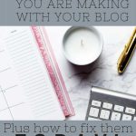 5 blog mistakes and how to fix them